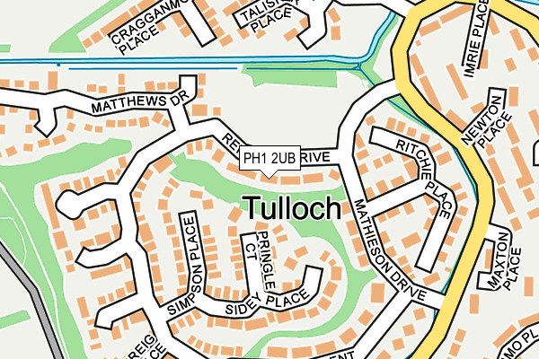PH1 2UB map - OS OpenMap – Local (Ordnance Survey) PH1 2UB map - OS OpenMap – Local (Ordnance Survey)