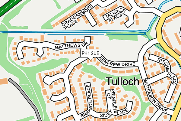 PH1 2UE map - OS OpenMap – Local (Ordnance Survey) PH1 2UE map - OS OpenMap – Local (Ordnance Survey)