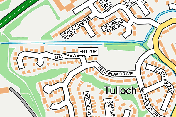 PH1 2UP map - OS OpenMap – Local (Ordnance Survey)