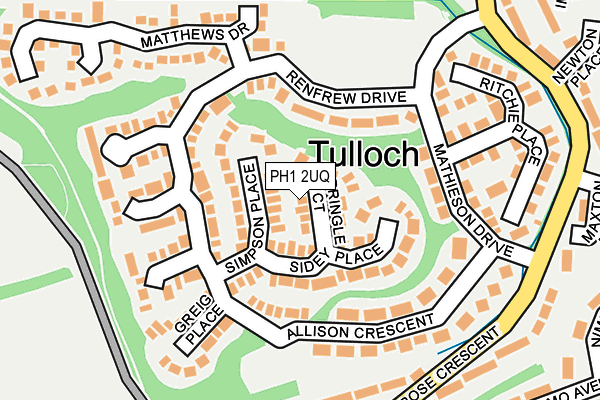 PH1 2UQ map - OS OpenMap – Local (Ordnance Survey) PH1 2UQ map - OS OpenMap – Local (Ordnance Survey)
