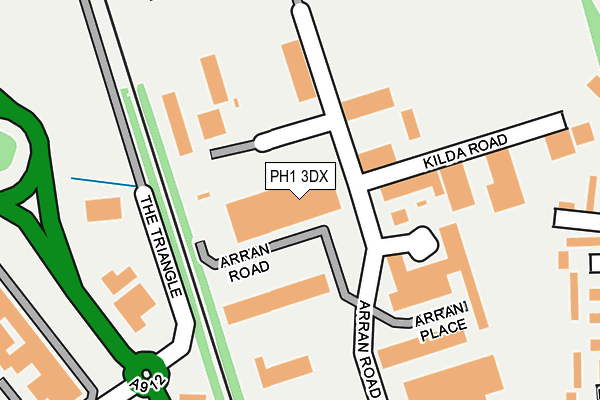 PH1 3DX map - OS OpenMap – Local (Ordnance Survey) PH1 3DX map - OS OpenMap – Local (Ordnance Survey)