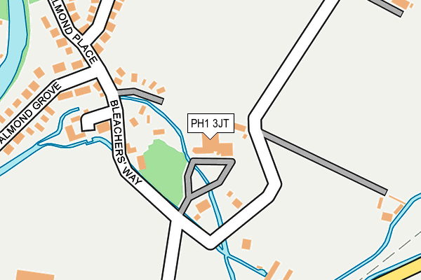 PH1 3JT map - OS OpenMap – Local (Ordnance Survey) PH1 3JT map - OS OpenMap – Local (Ordnance Survey)