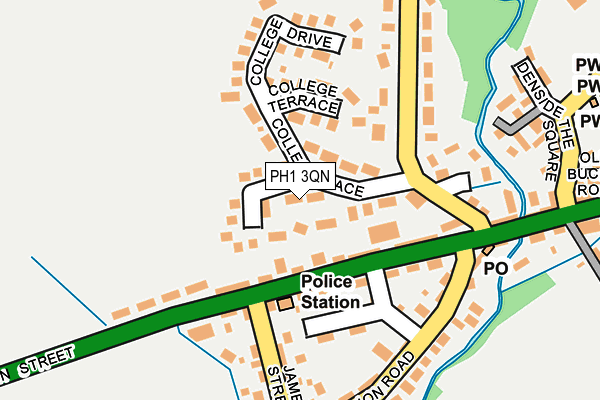 PH1 3QN map - OS OpenMap – Local (Ordnance Survey) PH1 3QN map - OS OpenMap – Local (Ordnance Survey)