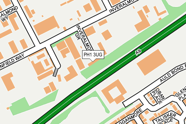 PH1 3UG map - OS OpenMap – Local (Ordnance Survey) PH1 3UG map - OS OpenMap – Local (Ordnance Survey)