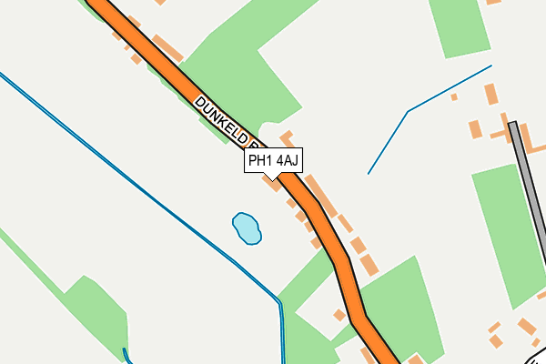 PH1 4AJ map - OS OpenMap – Local (Ordnance Survey) PH1 4AJ map - OS OpenMap – Local (Ordnance Survey)