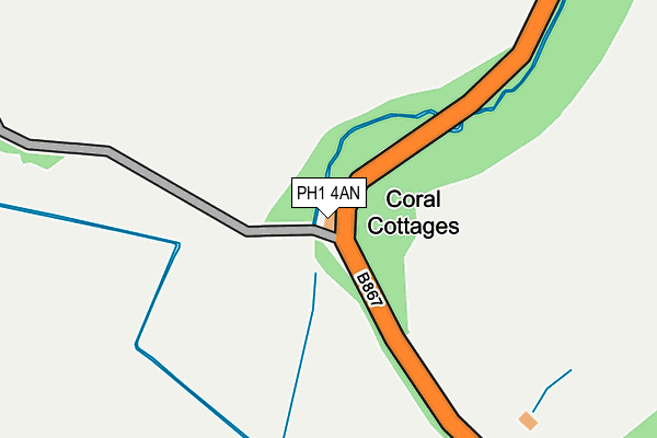 PH1 4AN map - OS OpenMap – Local (Ordnance Survey) PH1 4AN map - OS OpenMap – Local (Ordnance Survey)