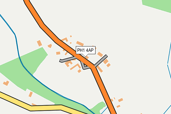 PH1 4AP map - OS OpenMap – Local (Ordnance Survey) PH1 4AP map - OS OpenMap – Local (Ordnance Survey)