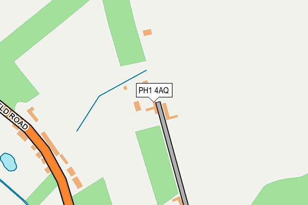 PH1 4AQ map - OS OpenMap – Local (Ordnance Survey) PH1 4AQ map - OS OpenMap – Local (Ordnance Survey)