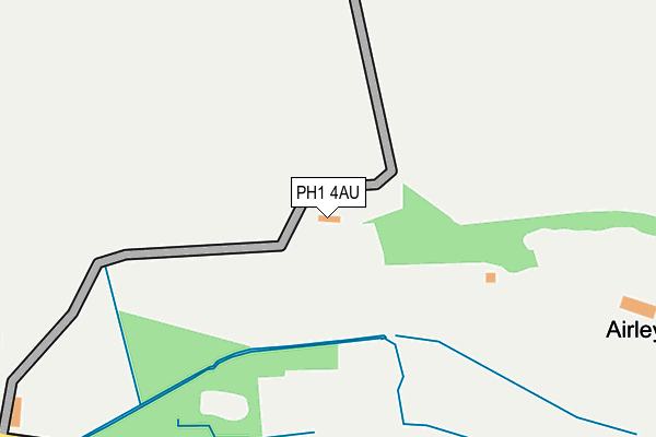 PH1 4AU map - OS OpenMap – Local (Ordnance Survey) PH1 4AU map - OS OpenMap – Local (Ordnance Survey)