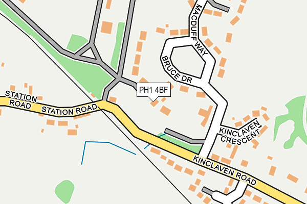 PH1 4BF map - OS OpenMap – Local (Ordnance Survey) PH1 4BF map - OS OpenMap – Local (Ordnance Survey)