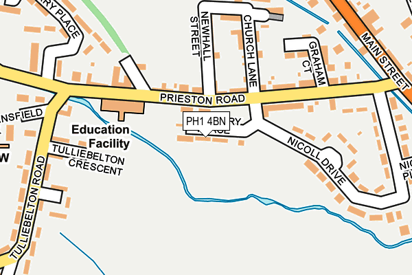 PH1 4BN map - OS OpenMap – Local (Ordnance Survey) PH1 4BN map - OS OpenMap – Local (Ordnance Survey)