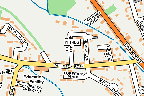 PH1 4BQ map - OS OpenMap – Local (Ordnance Survey) PH1 4BQ map - OS OpenMap – Local (Ordnance Survey)