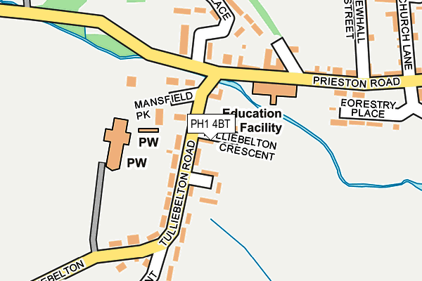 PH1 4BT map - OS OpenMap – Local (Ordnance Survey) PH1 4BT map - OS OpenMap – Local (Ordnance Survey)