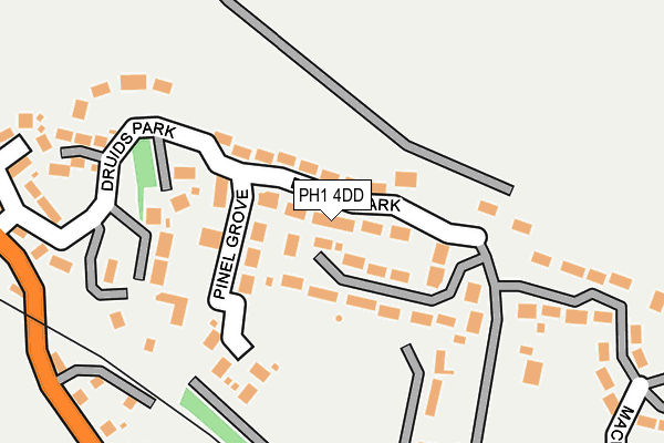 PH1 4DD map - OS OpenMap – Local (Ordnance Survey) PH1 4DD map - OS OpenMap – Local (Ordnance Survey)