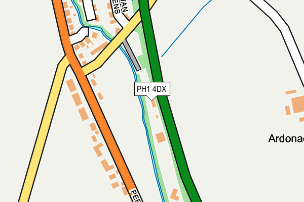 PH1 4DX map - OS OpenMap – Local (Ordnance Survey) PH1 4DX map - OS OpenMap – Local (Ordnance Survey)