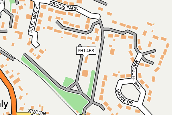 PH1 4ES map - OS OpenMap – Local (Ordnance Survey) PH1 4ES map - OS OpenMap – Local (Ordnance Survey)