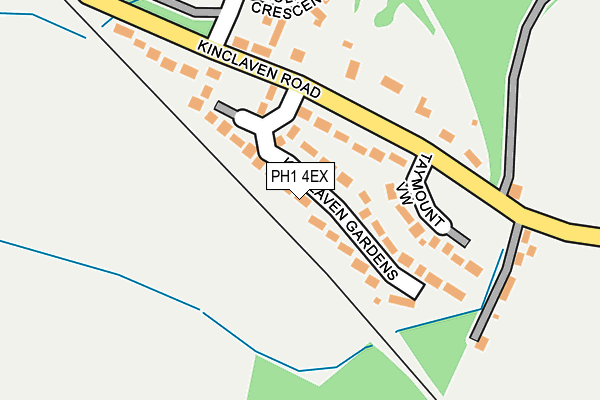 PH1 4EX map - OS OpenMap – Local (Ordnance Survey) PH1 4EX map - OS OpenMap – Local (Ordnance Survey)