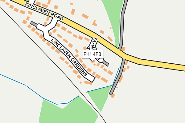 PH1 4FB map - OS OpenMap – Local (Ordnance Survey) PH1 4FB map - OS OpenMap – Local (Ordnance Survey)