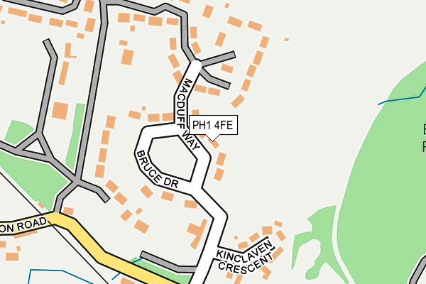 PH1 4FE map - OS OpenMap – Local (Ordnance Survey) PH1 4FE map - OS OpenMap – Local (Ordnance Survey)