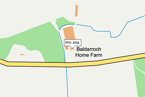 PH1 4HA map - OS OpenMap – Local (Ordnance Survey) PH1 4HA map - OS OpenMap – Local (Ordnance Survey)