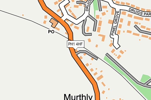 PH1 4HF map - OS OpenMap – Local (Ordnance Survey) PH1 4HF map - OS OpenMap – Local (Ordnance Survey)