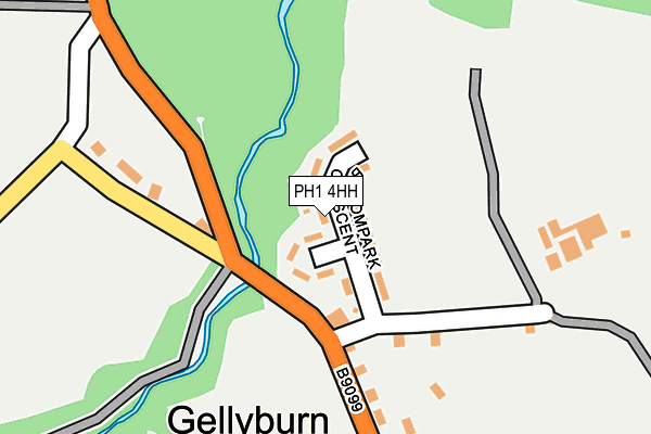 PH1 4HH map - OS OpenMap – Local (Ordnance Survey) PH1 4HH map - OS OpenMap – Local (Ordnance Survey)