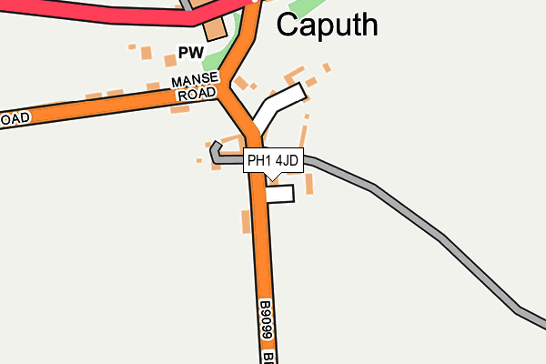PH1 4JD map - OS OpenMap – Local (Ordnance Survey) PH1 4JD map - OS OpenMap – Local (Ordnance Survey)