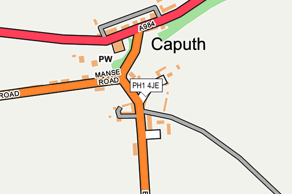 PH1 4JE map - OS OpenMap – Local (Ordnance Survey) PH1 4JE map - OS OpenMap – Local (Ordnance Survey)