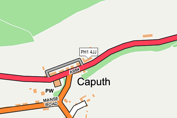 PH1 4JJ map - OS OpenMap – Local (Ordnance Survey) PH1 4JJ map - OS OpenMap – Local (Ordnance Survey)