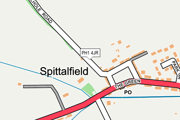 PH1 4JR map - OS OpenMap – Local (Ordnance Survey) PH1 4JR map - OS OpenMap – Local (Ordnance Survey)
