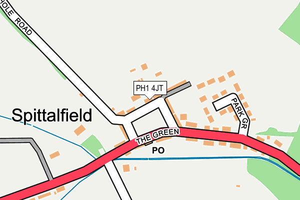 PH1 4JT map - OS OpenMap – Local (Ordnance Survey) PH1 4JT map - OS OpenMap – Local (Ordnance Survey)