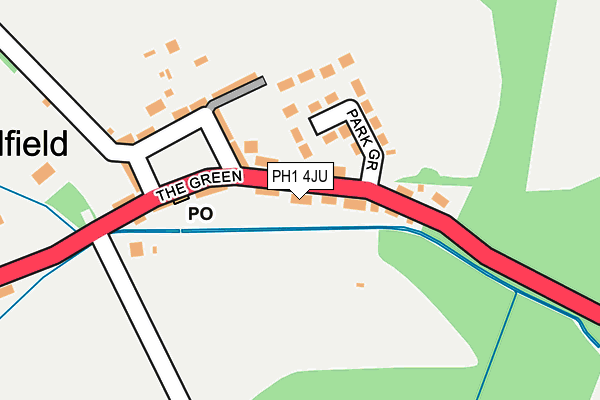 PH1 4JU map - OS OpenMap – Local (Ordnance Survey) PH1 4JU map - OS OpenMap – Local (Ordnance Survey)