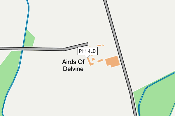 PH1 4LD map - OS OpenMap – Local (Ordnance Survey) PH1 4LD map - OS OpenMap – Local (Ordnance Survey)