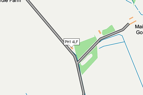 PH1 4LF map - OS OpenMap – Local (Ordnance Survey) PH1 4LF map - OS OpenMap – Local (Ordnance Survey)