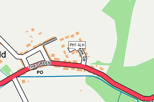 PH1 4LH map - OS OpenMap – Local (Ordnance Survey) PH1 4LH map - OS OpenMap – Local (Ordnance Survey)