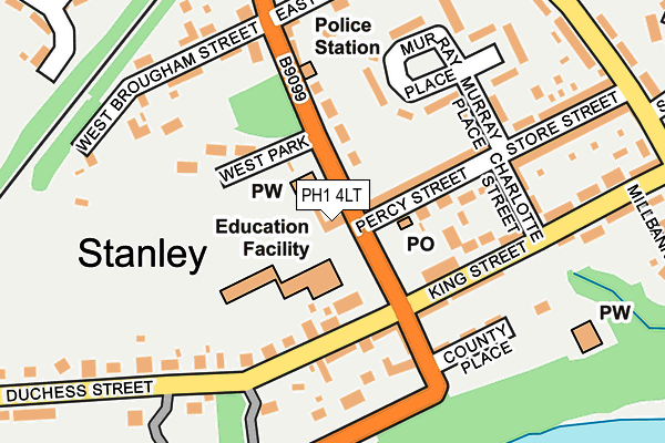 PH1 4LT map - OS OpenMap – Local (Ordnance Survey) PH1 4LT map - OS OpenMap – Local (Ordnance Survey)