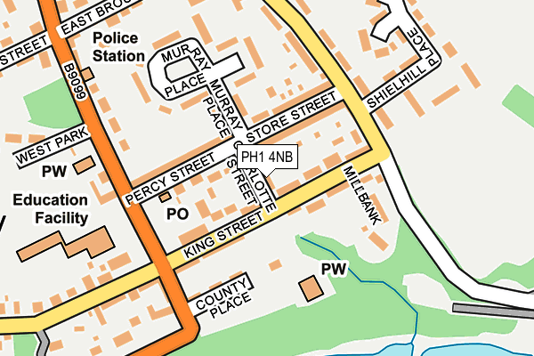 PH1 4NB map - OS OpenMap – Local (Ordnance Survey) PH1 4NB map - OS OpenMap – Local (Ordnance Survey)