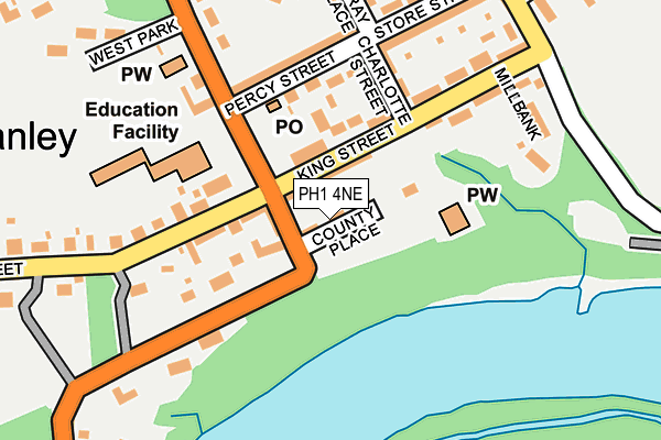 PH1 4NE map - OS OpenMap – Local (Ordnance Survey) PH1 4NE map - OS OpenMap – Local (Ordnance Survey)