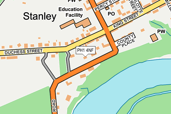 PH1 4NF map - OS OpenMap – Local (Ordnance Survey) PH1 4NF map - OS OpenMap – Local (Ordnance Survey)