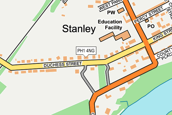 PH1 4NG map - OS OpenMap – Local (Ordnance Survey) PH1 4NG map - OS OpenMap – Local (Ordnance Survey)