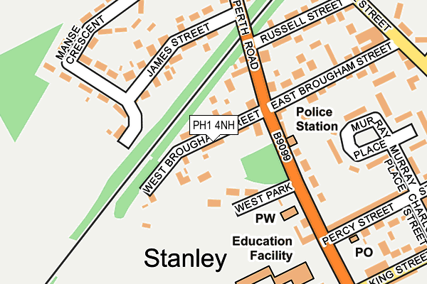 PH1 4NH map - OS OpenMap – Local (Ordnance Survey) PH1 4NH map - OS OpenMap – Local (Ordnance Survey)
