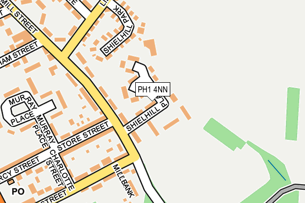 PH1 4NN map - OS OpenMap – Local (Ordnance Survey) PH1 4NN map - OS OpenMap – Local (Ordnance Survey)