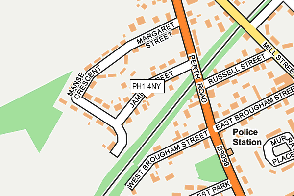 PH1 4NY map - OS OpenMap – Local (Ordnance Survey) PH1 4NY map - OS OpenMap – Local (Ordnance Survey)