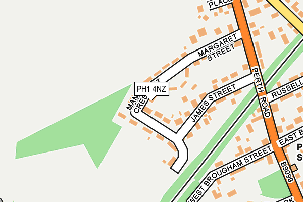 PH1 4NZ map - OS OpenMap – Local (Ordnance Survey) PH1 4NZ map - OS OpenMap – Local (Ordnance Survey)