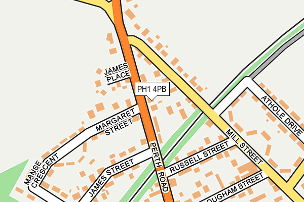 PH1 4PB map - OS OpenMap – Local (Ordnance Survey) PH1 4PB map - OS OpenMap – Local (Ordnance Survey)