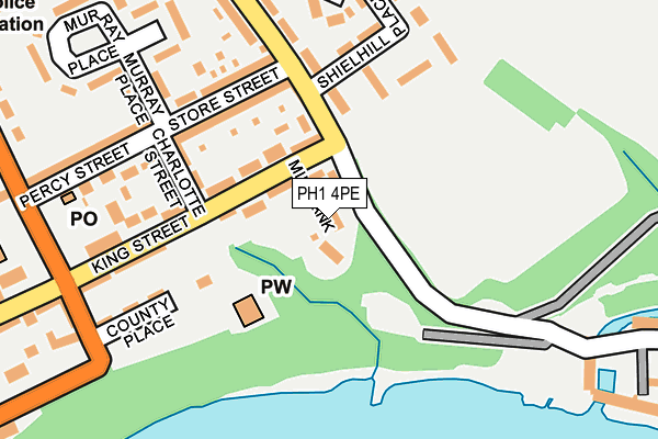 PH1 4PE map - OS OpenMap – Local (Ordnance Survey) PH1 4PE map - OS OpenMap – Local (Ordnance Survey)