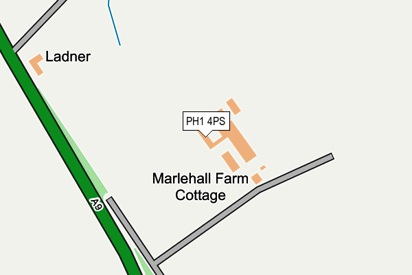 PH1 4PS map - OS OpenMap – Local (Ordnance Survey) PH1 4PS map - OS OpenMap – Local (Ordnance Survey)