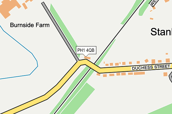 PH1 4QB map - OS OpenMap – Local (Ordnance Survey)