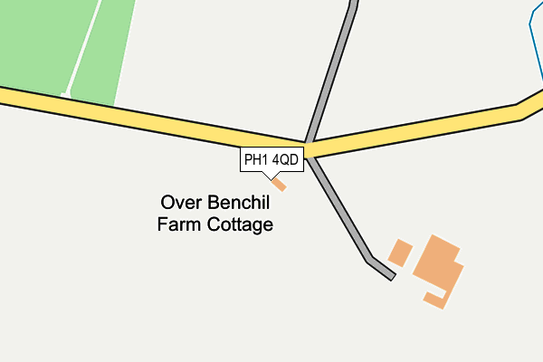 PH1 4QD map - OS OpenMap – Local (Ordnance Survey) PH1 4QD map - OS OpenMap – Local (Ordnance Survey)