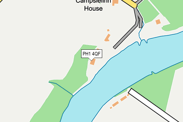 PH1 4QF map - OS OpenMap – Local (Ordnance Survey) PH1 4QF map - OS OpenMap – Local (Ordnance Survey)